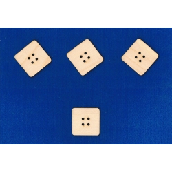 SKLEJKA #3mm Guzik 4x4cm /  CENA 1szt ( nr. 13 szerszy rozstaw otworów )